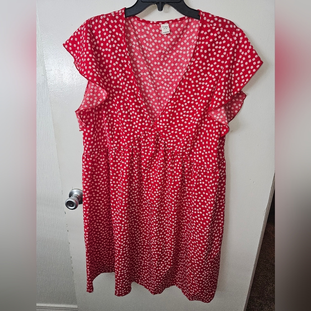 Red & White Polka Dot Dress